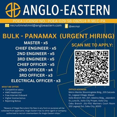 anglo eastern makati|Recruitment Supervisor .